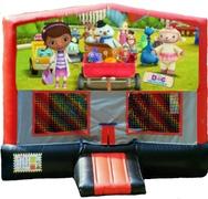 Doc McStuffins Red/Black/Gray Module Bounce House Doc McStuffins Red/Black/Gray Module Bounce House