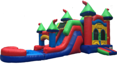 Multi Color Castle Combo Waterslide Multi Color Castle Combo Waterslide