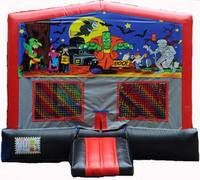 Halloween Red/Black/Gray Module Bounce House Halloween Red/Black/Gray Module Bounce House